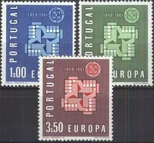 PORTUGAL 1961 Mi-Nr. 907/09 ** MNH - CEPT