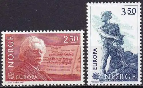 NORWEGEN 1983 Mi-Nr. 885/86 ** MNH - CEPT