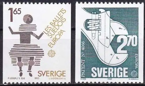 SCHWEDEN 1983 Mi-Nr. 1237/38 ** MNH