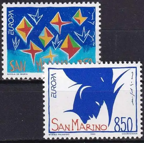 SAN MARINO 1993 Mi-Nr. 1523/24 ** MNH - CEPT