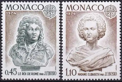 MONACO 1974 Mi-Nr. 1114/15 ** MNH - CEPT