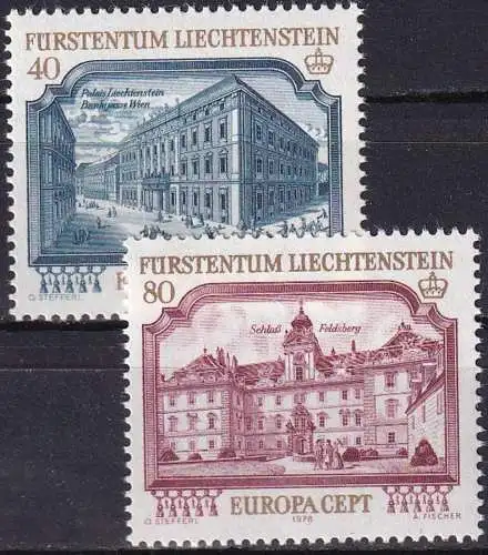 LIECHTENSTEIN 1978 Mi-Nr. 692/93 ** MNH