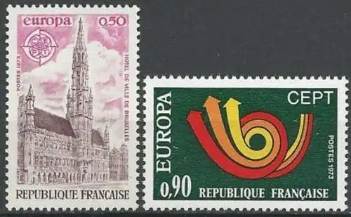 FRANKREICH 1973 Mi-Nr. 1826/27 ** MNH - CEPT