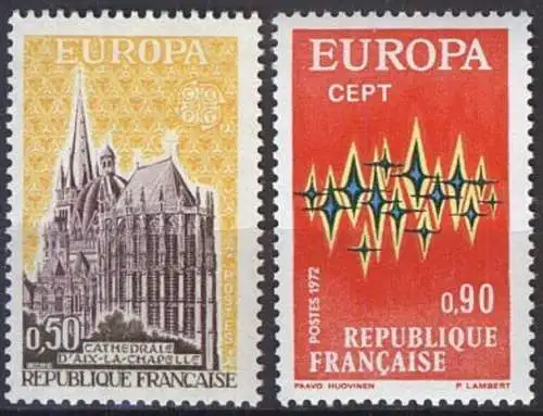 FRANKREICH 1972 Mi-Nr. 1788/89 ** MNH - CEPT