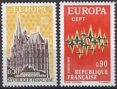 FRANKREICH 1972 Mi-Nr. 1788/89 ** MNH - CEPT