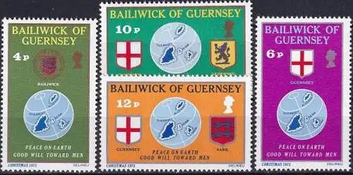 GUERNSEY 1975 Mi-Nr. 125/28 ** MNH