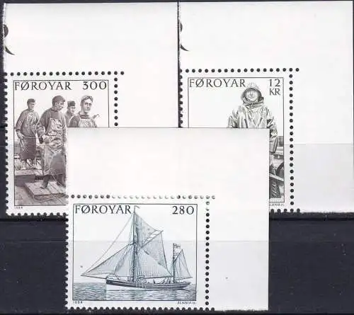 FÄRÖER 1984 Mi-Nr. 103/05 ** MNH