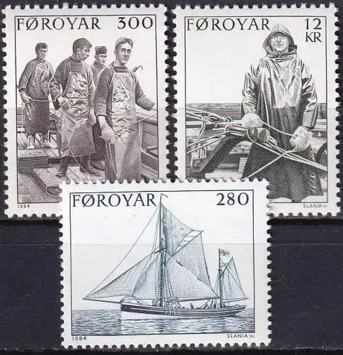 FÄRÖER 1984 MI-NR. 103/05 ** MNH