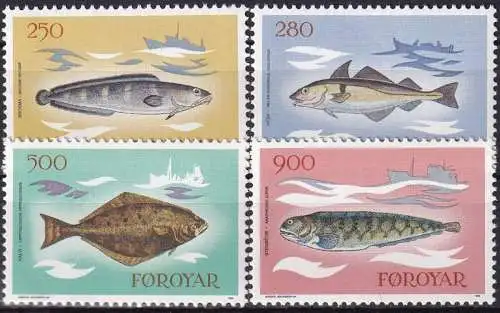 FÄRÖER 1983 Mi-Nr. 86/89 ** MNH
