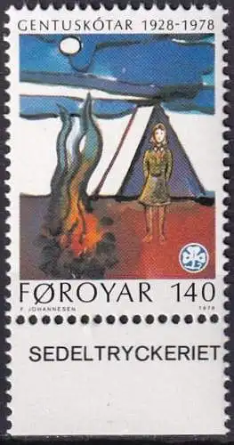 FÄRÖER 1978 Mi-Nr. 41 ** MNH