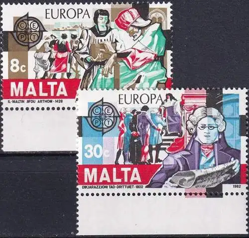 MALTA 1982 Mi-Nr. 661/62 ** MNH