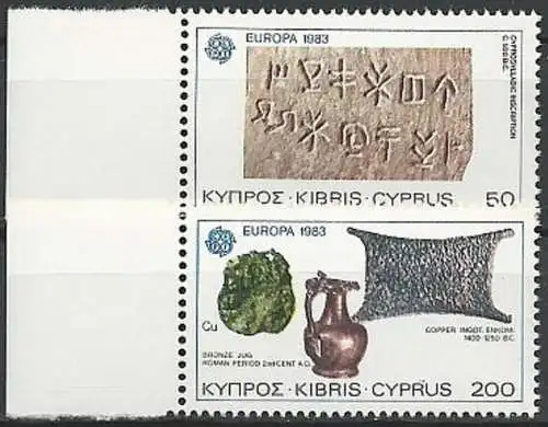 ZYPERN 1983 Mi-Nr. 582/83 ** MNH - CEPT