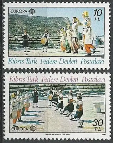 TÜRK. ZYPERN 1981 Mi-Nr. 98/99 ** MNH - CEPT
