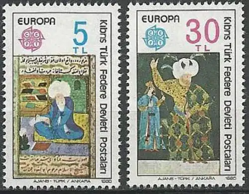 TÜRK. ZYPERN 1980 Mi-Nr. 83/84 ** MNH