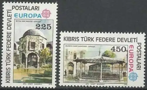 TÜRK. ZYPERN 1978 Mi-Nr. 55/56 ** MNH - CEPT