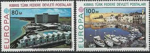 TÜRK. ZYPERN 1977 Mi-Nr. 41/42 ** MNH - CEPT