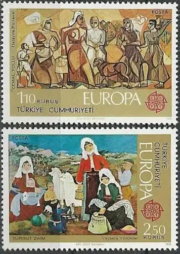 TÜRKEI 1975 Mi-Nr. 2355/56 ** MNH - CEPT