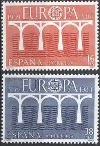 SPANIEN 1984 Mi-Nr. 2633/34 ** MNH