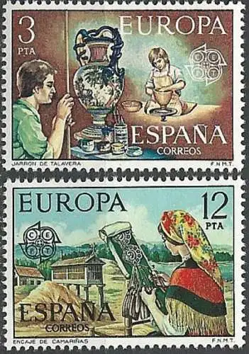 SPANIEN 1976 Mi-Nr. 2209/10 ** MNH - CEPT