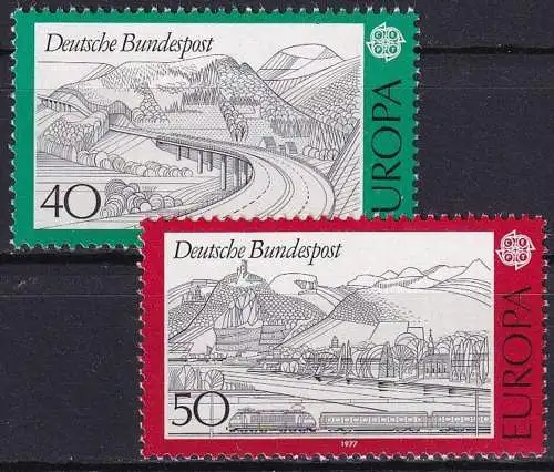 DEUTSCHLAND 1977 Mi-Nr. 934/35 ** MNH - CEPT