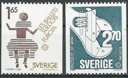 SCHWEDEN 1983 Mi-Nr. 1237/38 ** MNH - CEPT