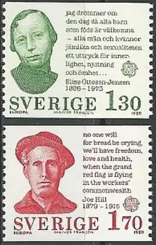 SCHWEDEN 1980 Mi-Nr. 1106/07 ** MNH - CEPT