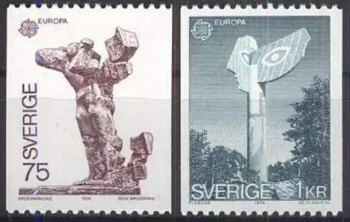 SCHWEDEN 1974 Mi-Nr. 852/53 ** MNH - CEPT