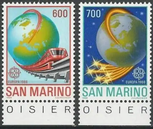 SAN MARINO 1988 Mi-Nr. 1380/81 ** MNH - CEPT