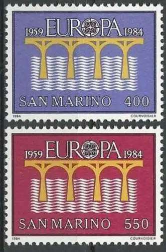 SAN MARINO 1984 Mi-Nr. 1294/95 ** MNH - CEPT