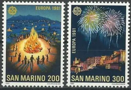 SAN MARINO 1981 Mi-Nr. 1225/26 ** MNH - CEPT