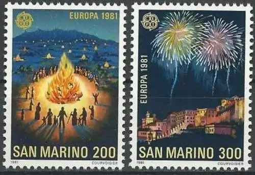 SAN MARINO 1981 Mi-Nr. 1225/26 ** MNH - CEPT