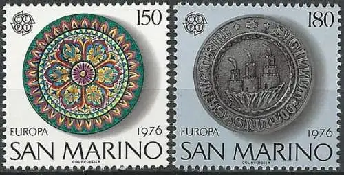 SAN MARINO 1976 Mi-Nr. 1119/20 ** MNH - CEPT