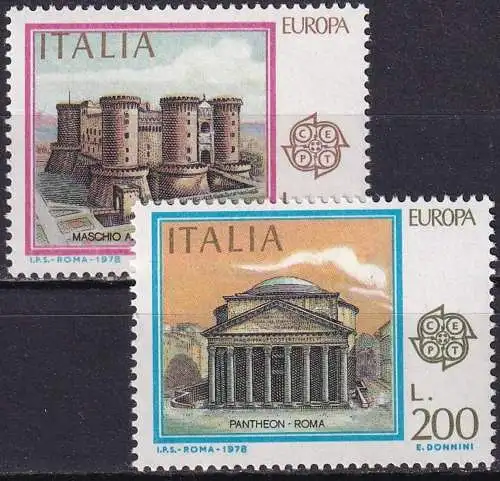 ITALIEN 1978 Mi-Nr. 1607/08 ** MNH - CEPT