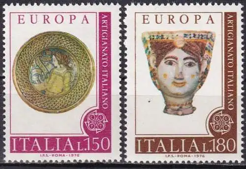 ITALIEN 1976 Mi-Nr. 1530/31 ** MNH - CEPT