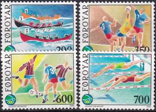 FÄRÖER 1989 Mi-Nr. 186/89 ** MNH