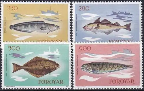 FÄRÖER 1983 Mi-Nr. 86/89 ** MNH