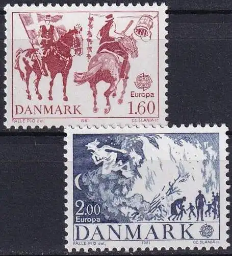 DÄNEMARK 1981 Mi-Nr. 730/31 ** MNH - CEPT