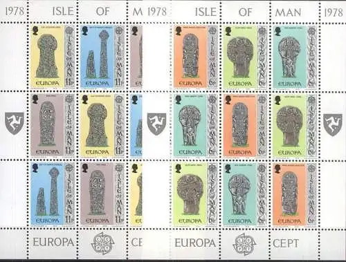 ISLE OF MAN 1978 Mi-Nr. 122/27 Kleinbogen ** MNH - CEPT