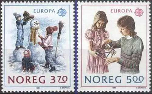 NORWEGEN 1989 Mi-Nr. 1019/20 ** MNH - CEPT