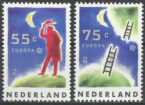 NIEDERLANDE 1991 Mi-Nr. 1409/10 ** MNH - CEPT