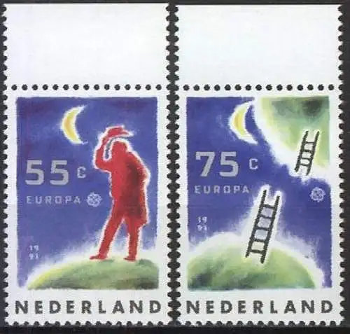 NIEDERLANDE 1991 Mi-Nr. 1409/10 ** MNH - CEPT