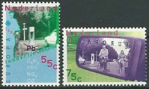NIEDERLANDE 1988 Mi-Nr. 1343/44 ** MNH - CEPT