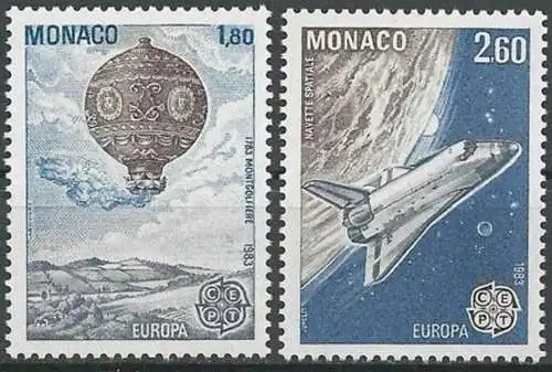 MONACO 1983 Mi-Nr. 1579/80 ** MNH - CEPT