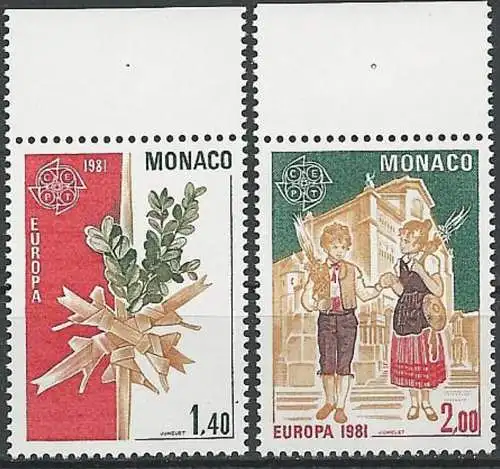 MONACO 1981 Mi-Nr. 1473/74 ** MNH