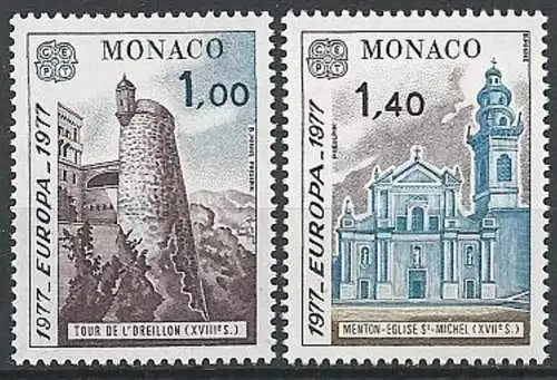 MONACO 1977 Mi-Nr. 1273/74 ** MNH - CEPT