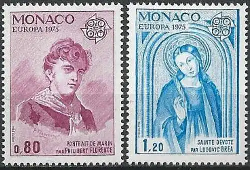 MONACO 1975 Mi-Nr. 1167/68 ** MNH - CEPT