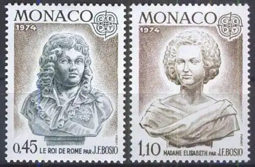 MONACO 1974 Mi-Nr. 1114/15 ** MNH - CEPT