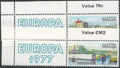 MALTA 1977 Mi-Nr. 554/55 ** MNH - CEPT