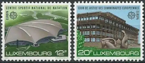 LUXEMBURG 1987 Mi-Nr. 1174/75 ** MNH - CEPT