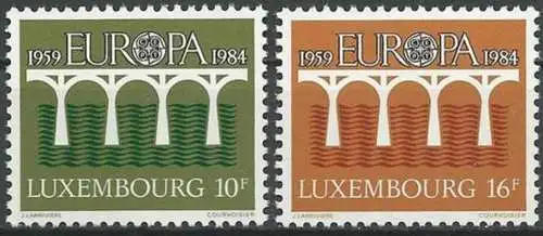 LUXEMBURG 1984 Mi-Nr. 1098/99 ** MNH - CEPT